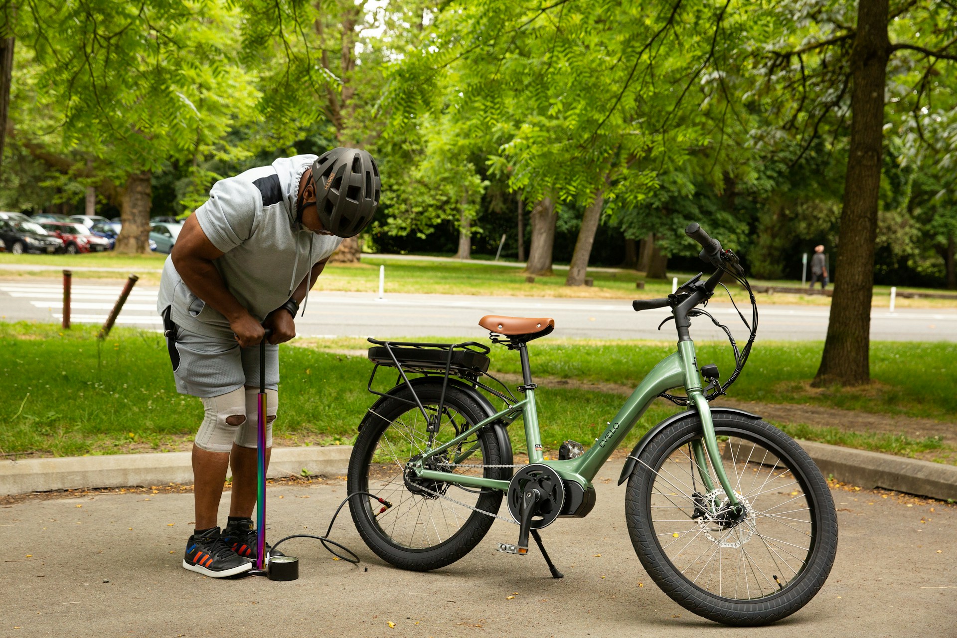 Bike within painted box